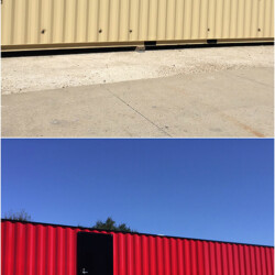 Shipping container painted by Diamond C Sandblasting & Painting