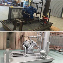 Plumbing pipes painted by Diamond C Sandblasting & Painting