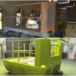 Commercial equipment painted by Diamond C Sandblasting & Painting